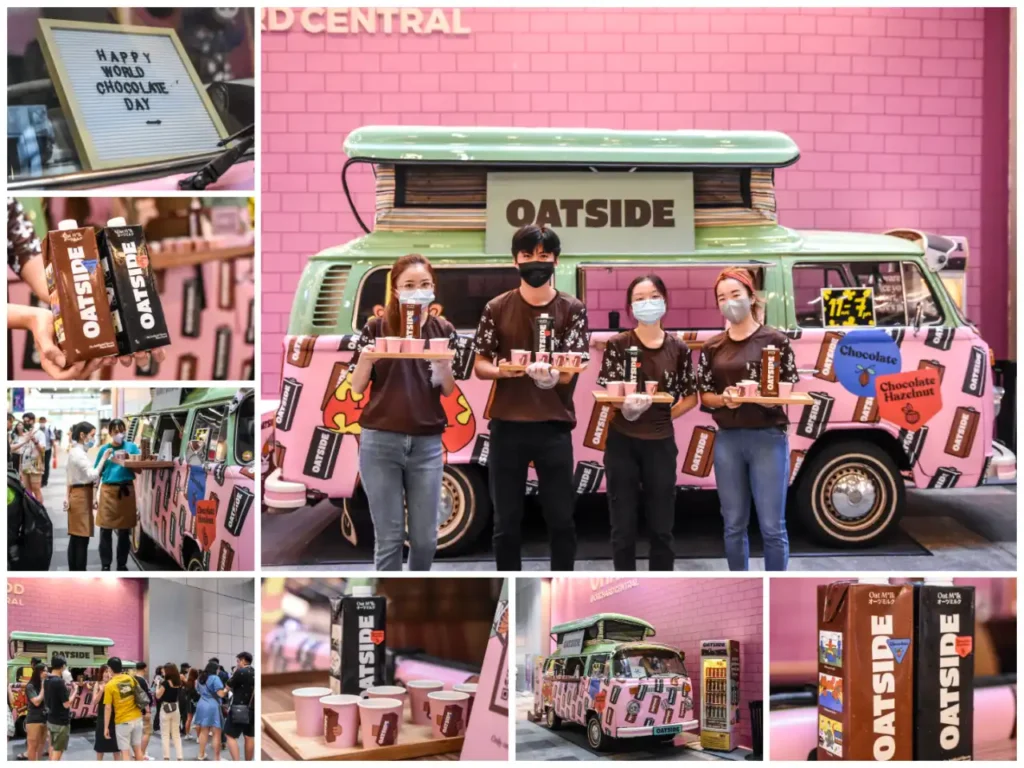 VW T2 Poptop Kombi Oatside product sampling, Super Ice Cream Truck Singapore