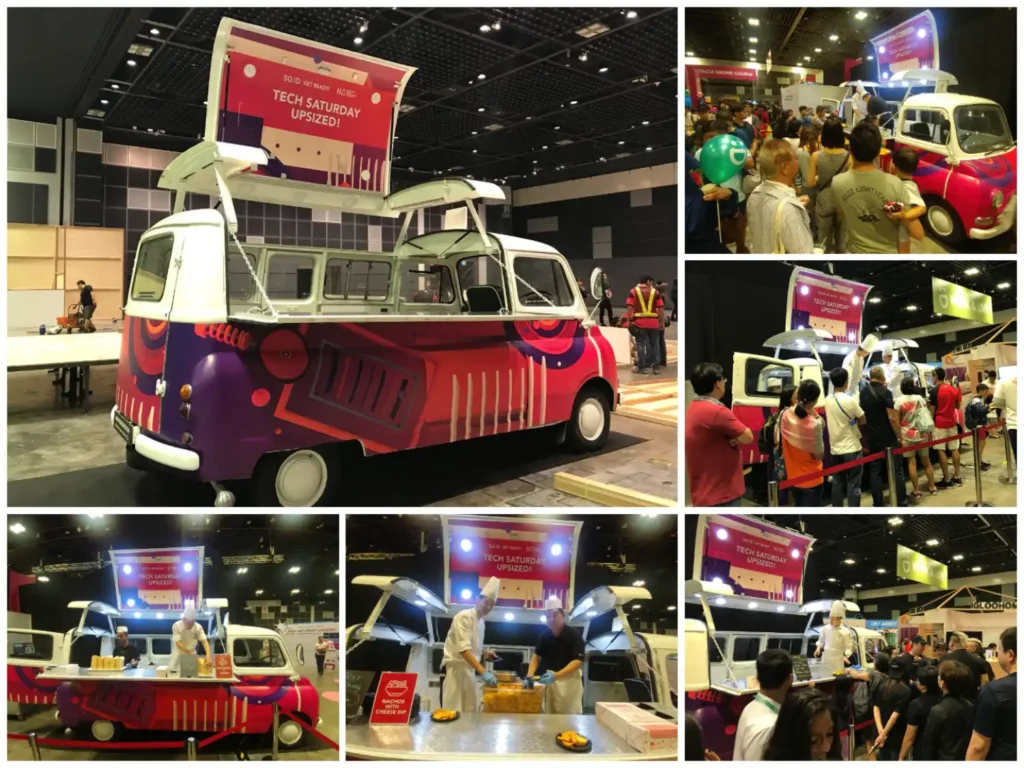 BMC English Kombi brand activation, Super Ice Cream Truck Singapore