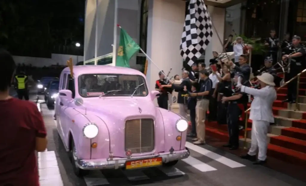 Classic London cab brand activation at Tanglin Club, Super Ice Cream Truck Singapore