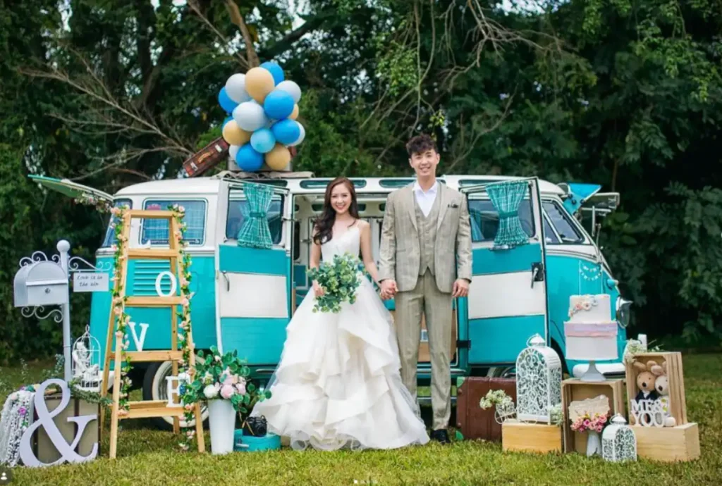 The Duchess VW T1 Samba wedding car, Super Ice Cream Truck Singapore