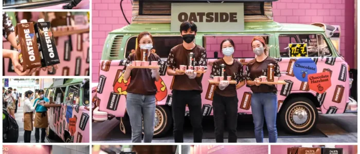VW T2 Poptop Kombi Oatside product sampling, Super Ice Cream Truck Singapore