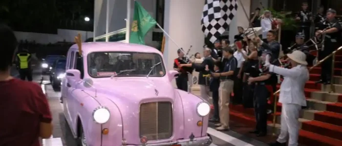 Classic London cab brand activation at Tanglin Club, Super Ice Cream Truck Singapore